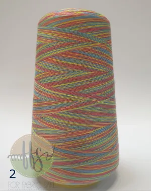 Rainbow Overlocking Thread - NO 2- 3000 yards /2740 meters