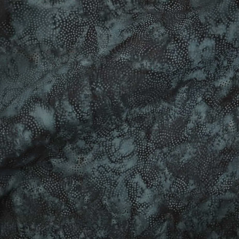 Rayon Batik - Indigo Dots