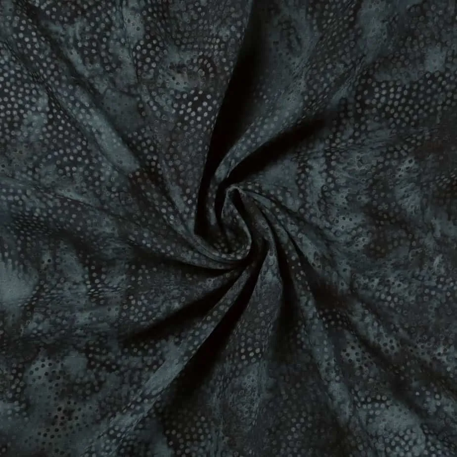 Rayon Batik - Indigo Dots