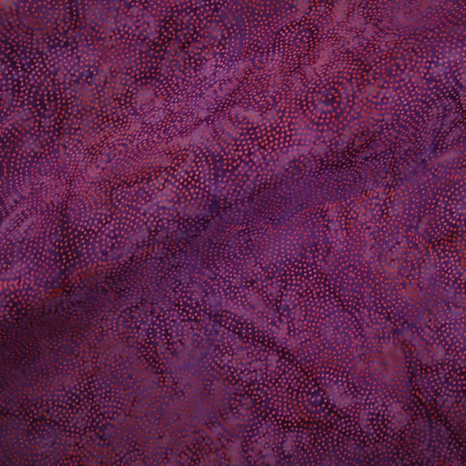 Rayon Batik - Magenta Dots