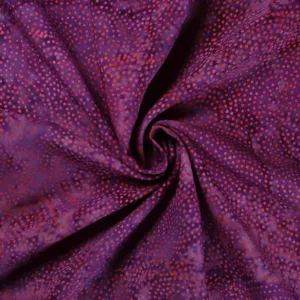 Rayon Batik - Magenta Dots