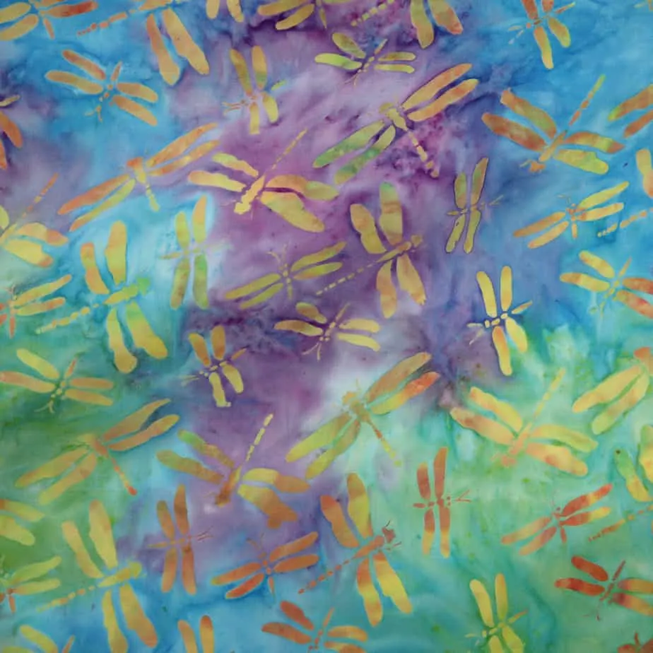 Rayon Batik - Sunbeam Dragonfly
