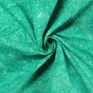 Rayon Batik - Turquoise Tulip