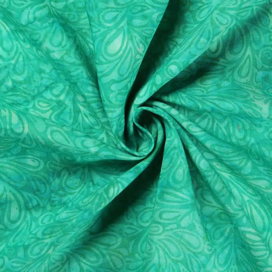 Rayon Batik - Turquoise Tulip