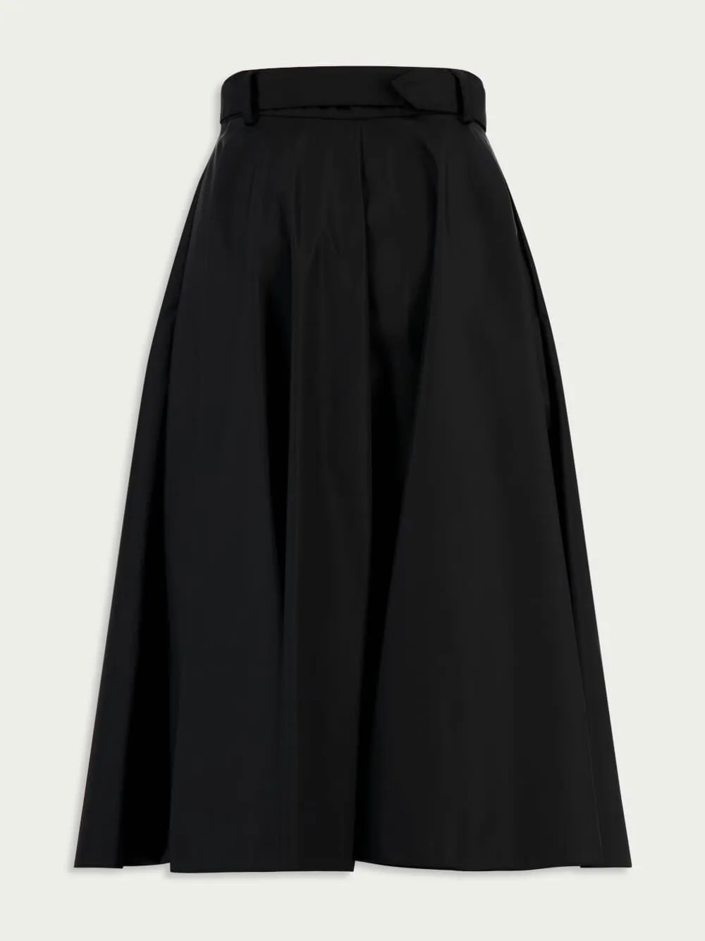 Re-Nylon Belted Midi Skirt