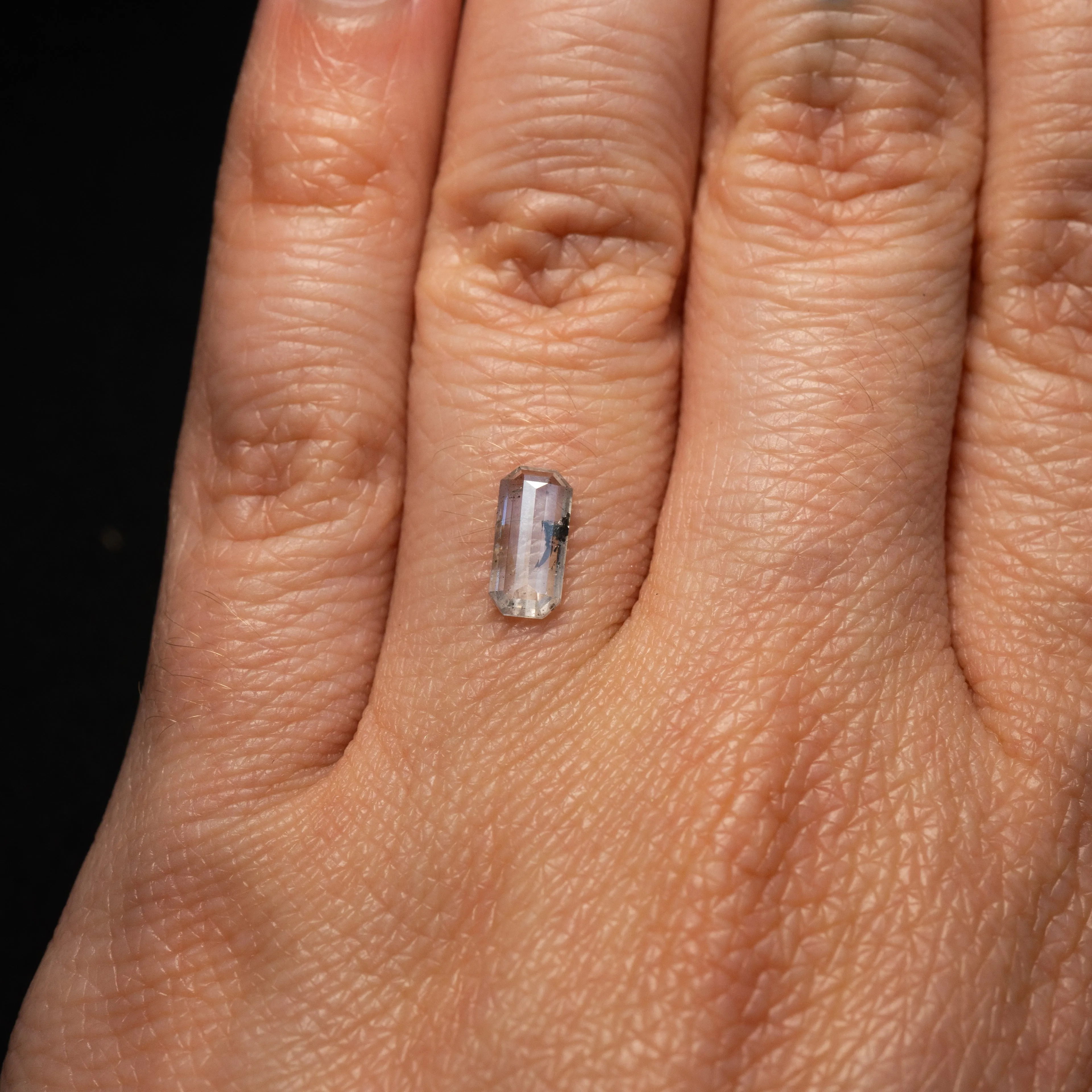 Rectangular Rose Cut Salt   Pepper Diamond | 0.62ct
