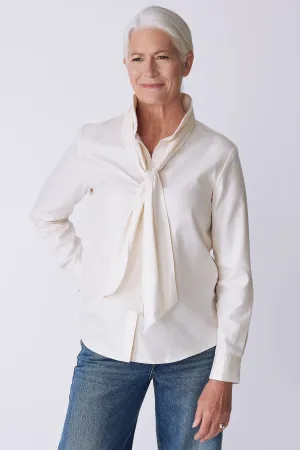 Regency Blouse - Ivory Twill