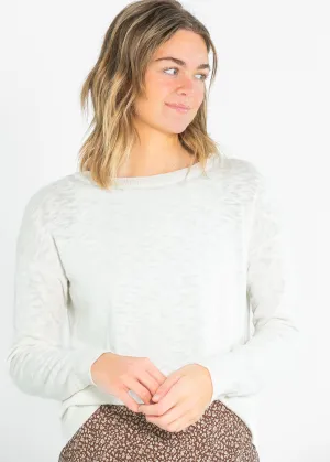 Relaxed Fit Cotton Slub Sweater