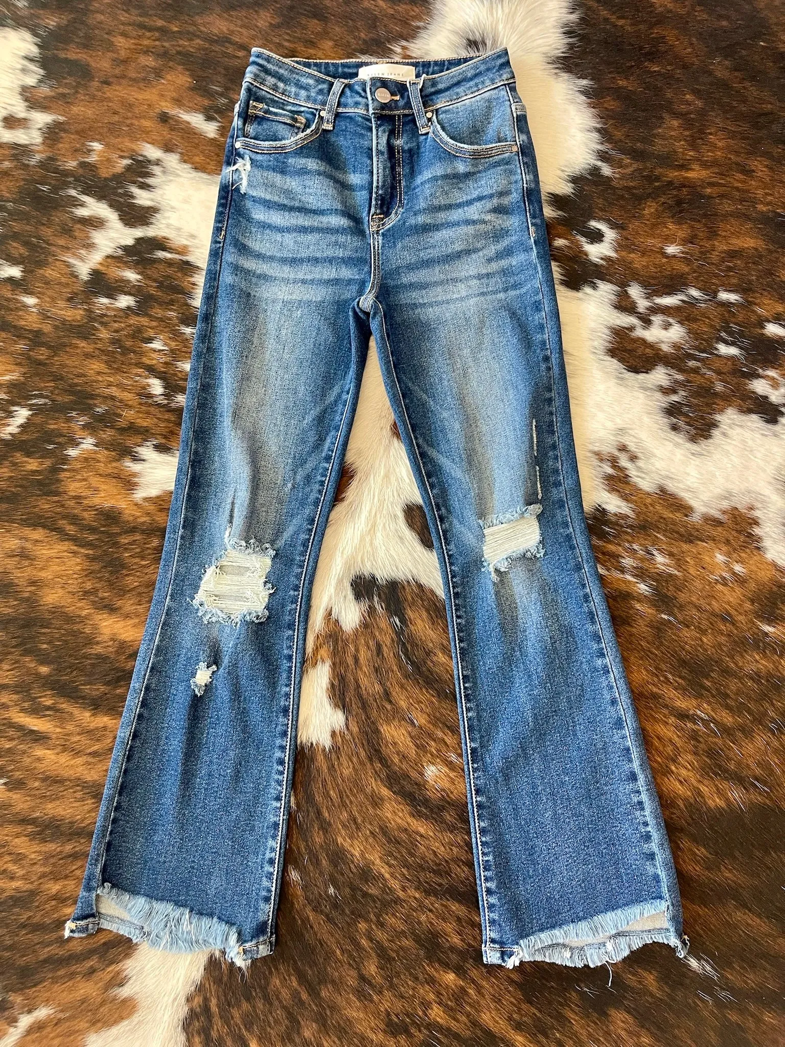 RESTOCK Fine & Dandy Flare Risen Jeans