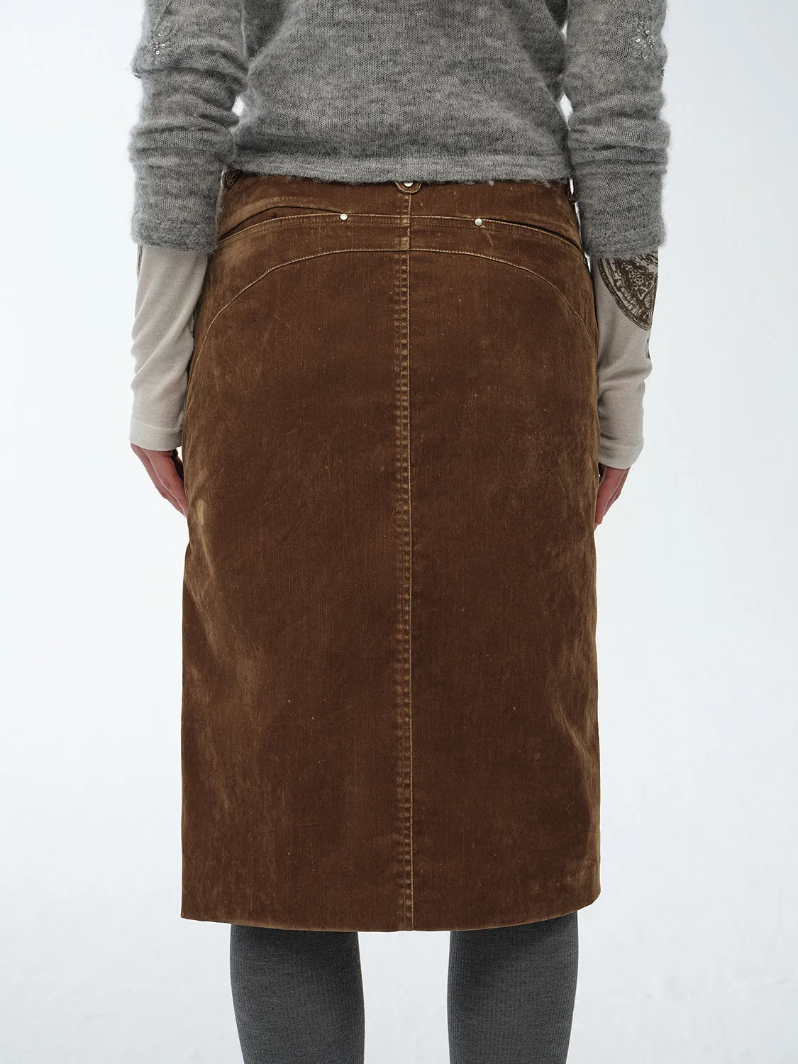 Retro Denim Skirt