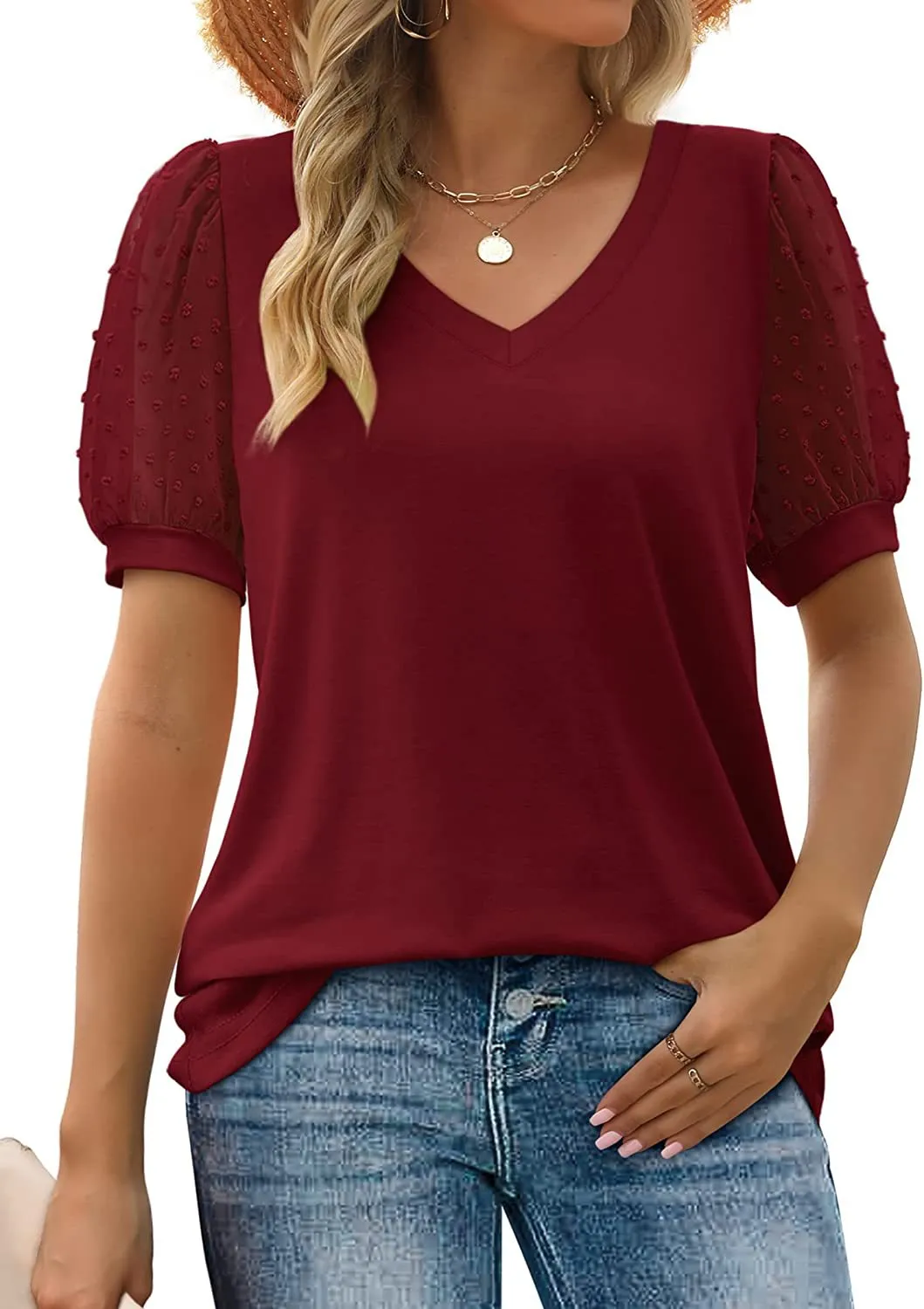 Rhianna - Elegant Puff Sleeve Blouse