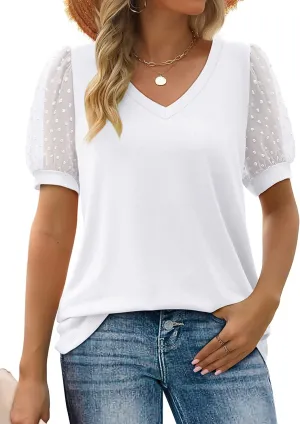 Rhianna - Elegant Puff Sleeve Blouse