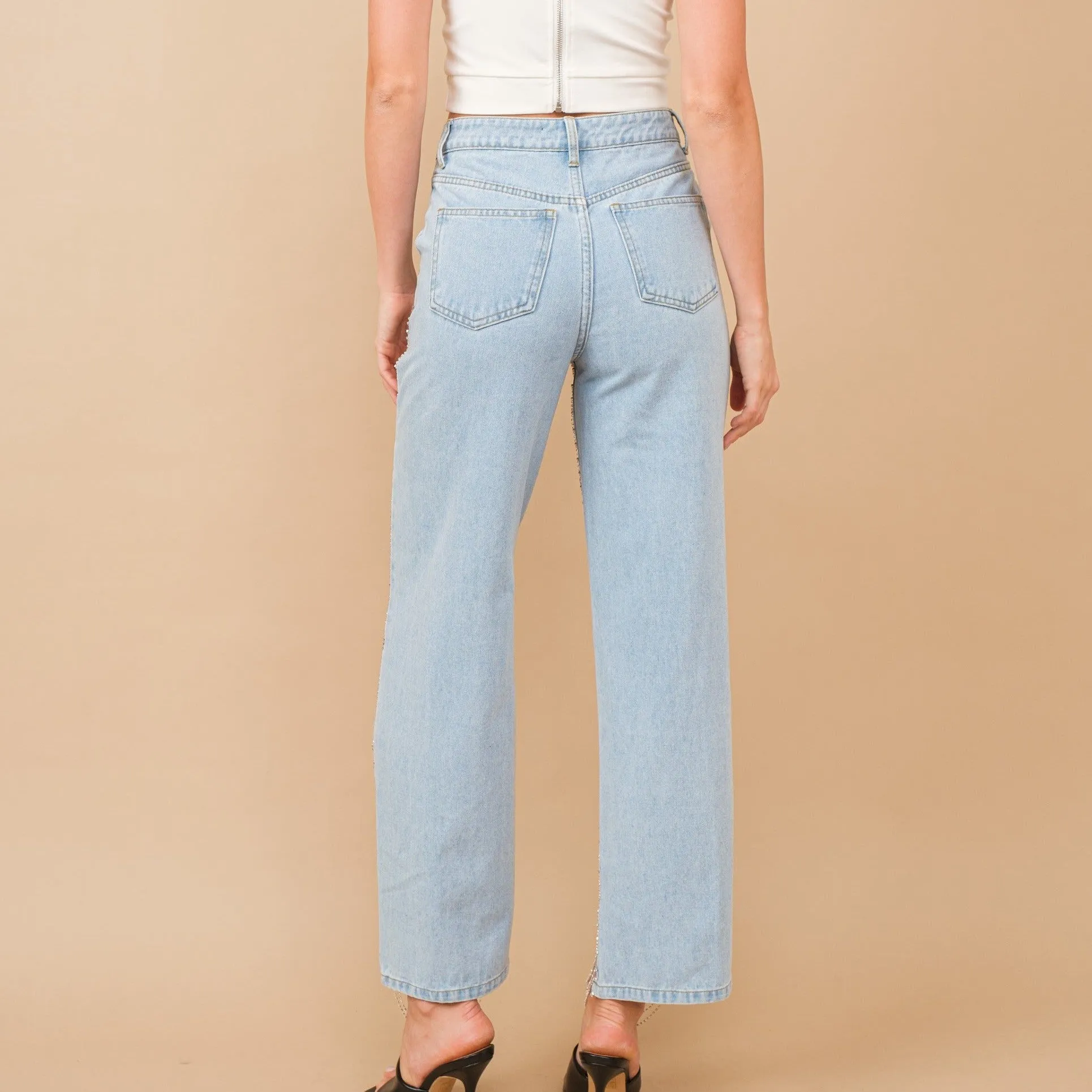 RHINESTONE JEANS