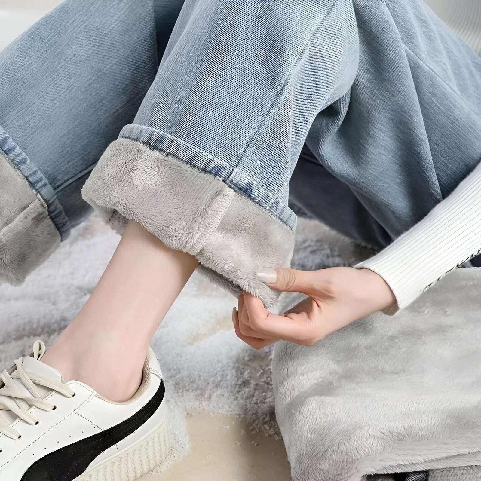 Ricarda | Cozy & stylish fleece jeans