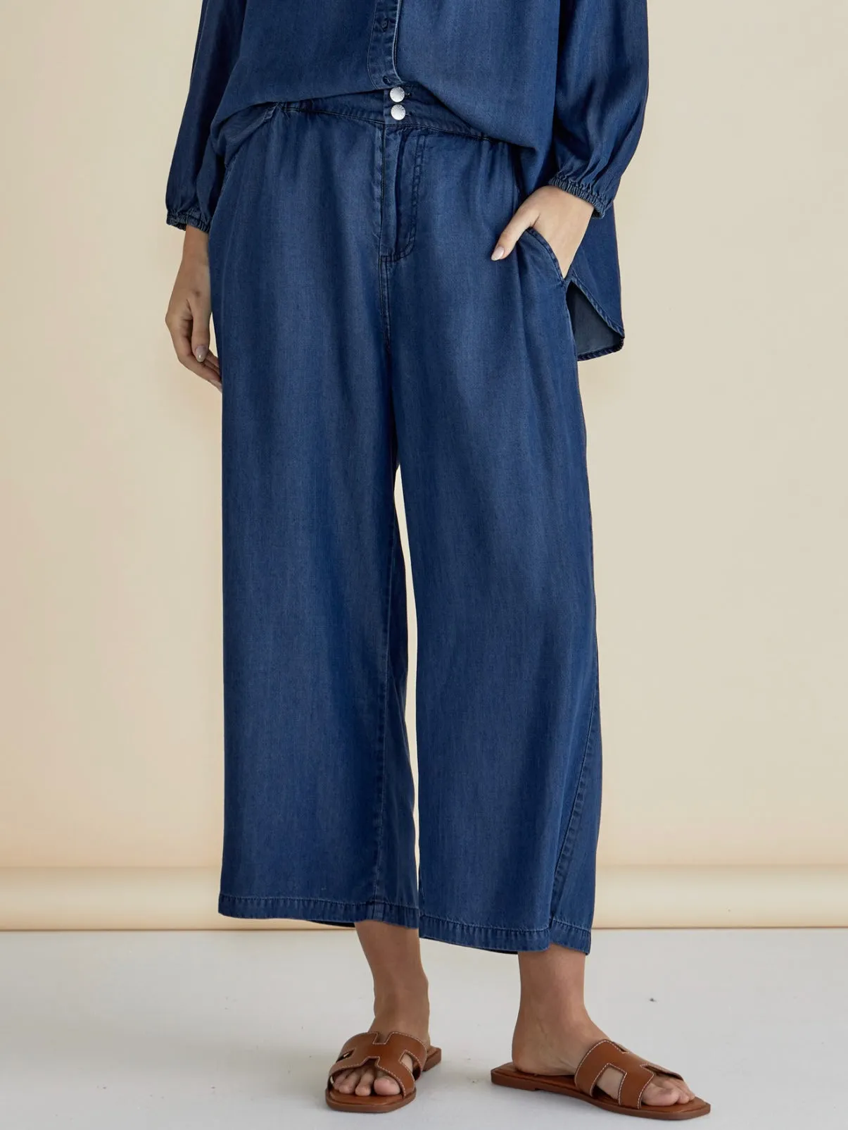 Rio Indigo Lyocell Relaxed Fit Pant