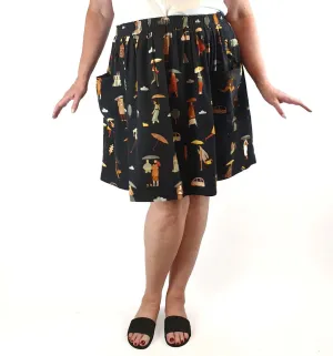 Rummage Style rainy day print skirt size 18