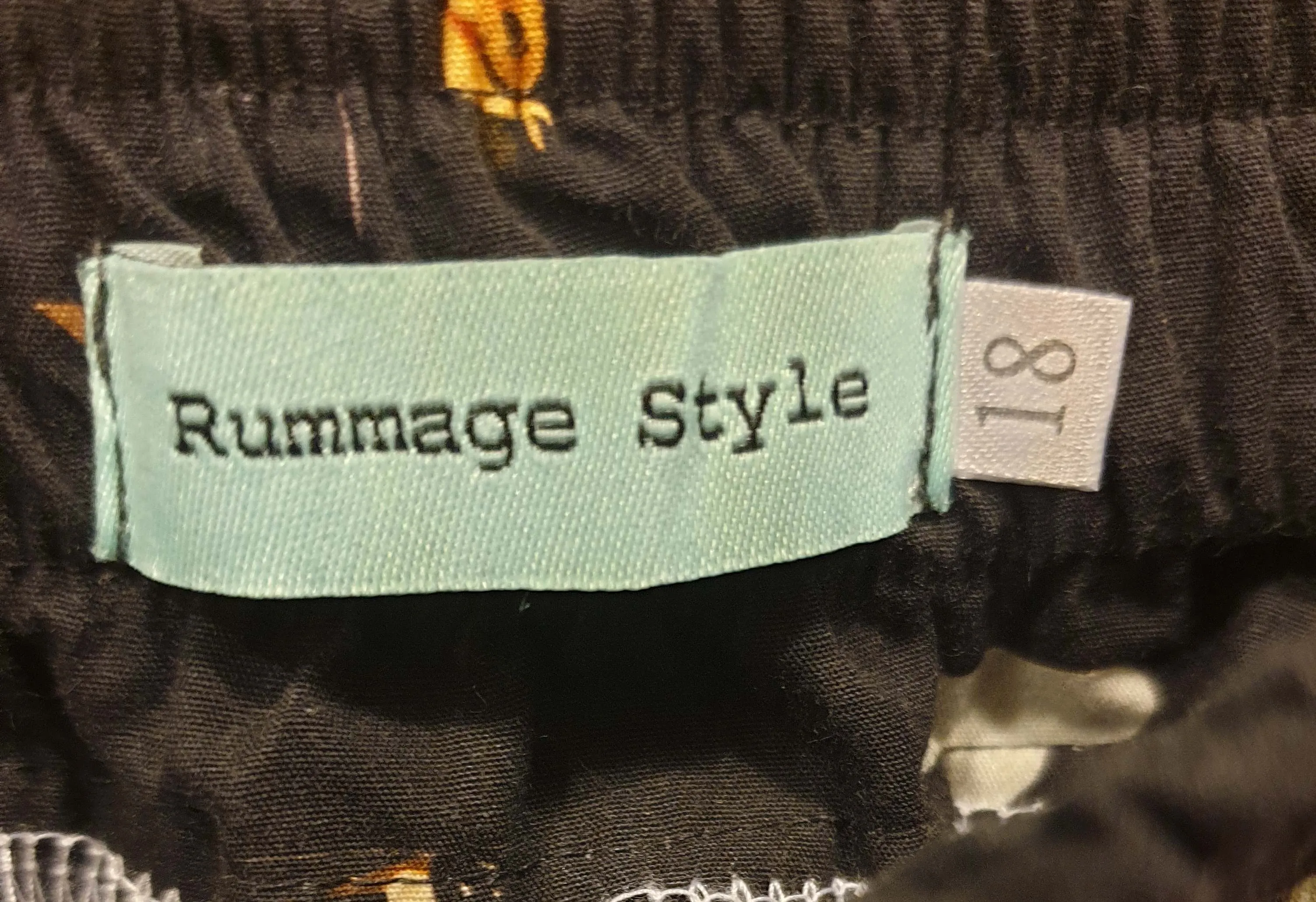 Rummage Style rainy day print skirt size 18