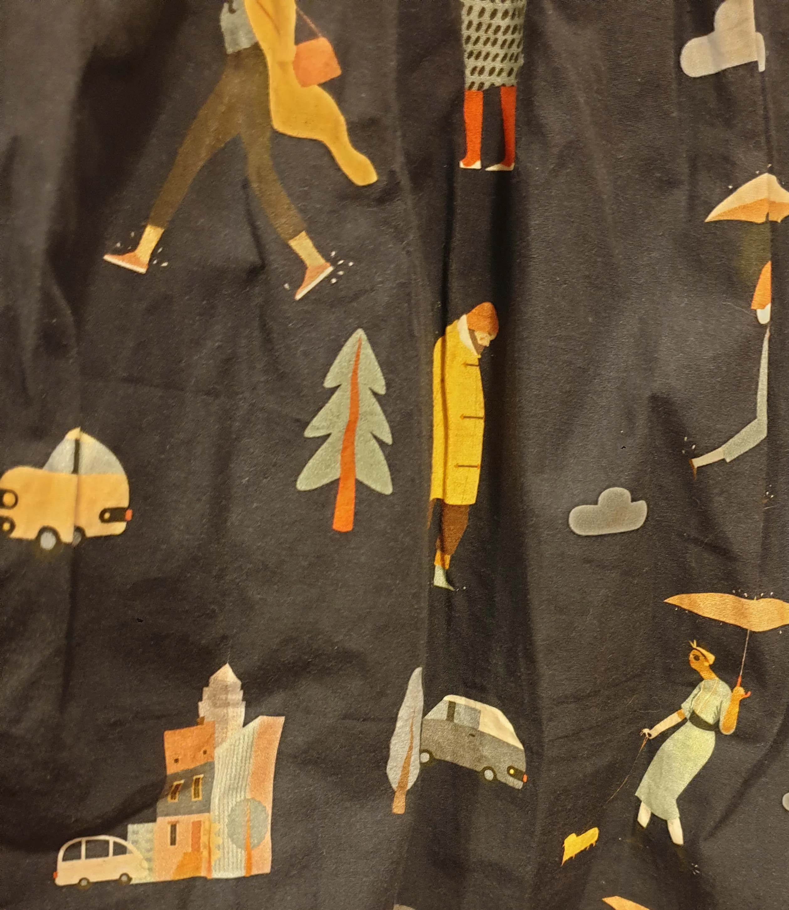 Rummage Style rainy day print skirt size 18