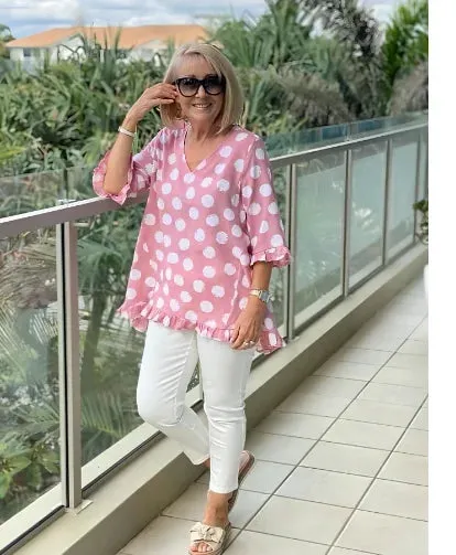 RUTH | Polka Dot Top.