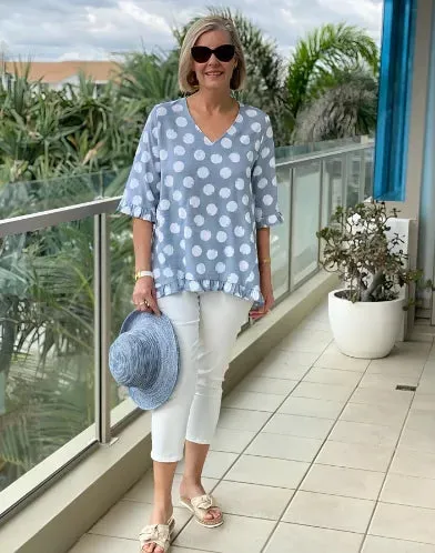 RUTH | Polka Dot Top.