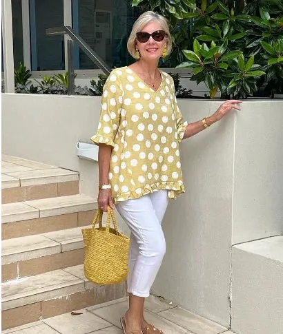 RUTH | Polka Dot Top.