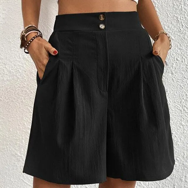 Sarina - Double-breasted shorts