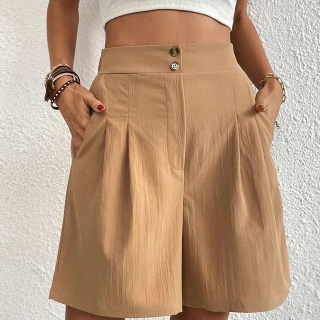Sarina - Double-breasted shorts