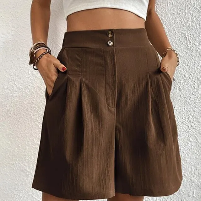 Sarina - Double-breasted shorts