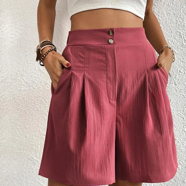 Sarina - Double-breasted shorts