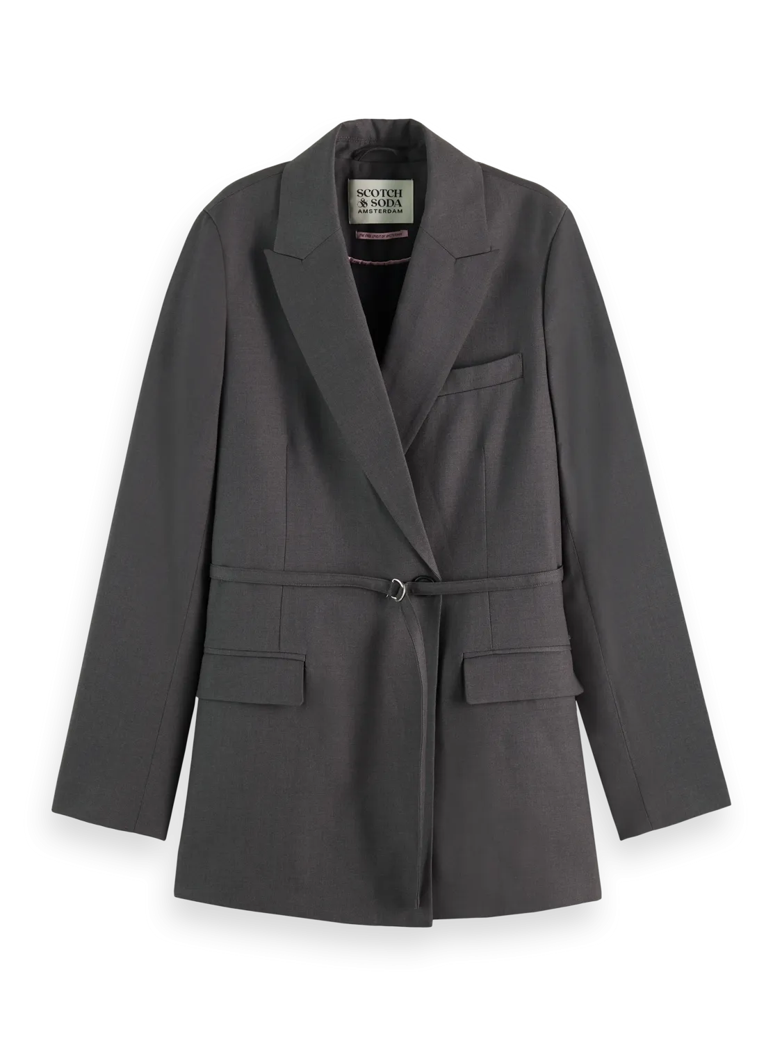 Scotch & Soda Wool Blazer - Charcoal Melange