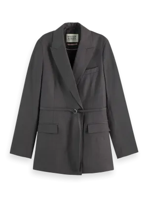 Scotch & Soda Wool Blazer - Charcoal Melange