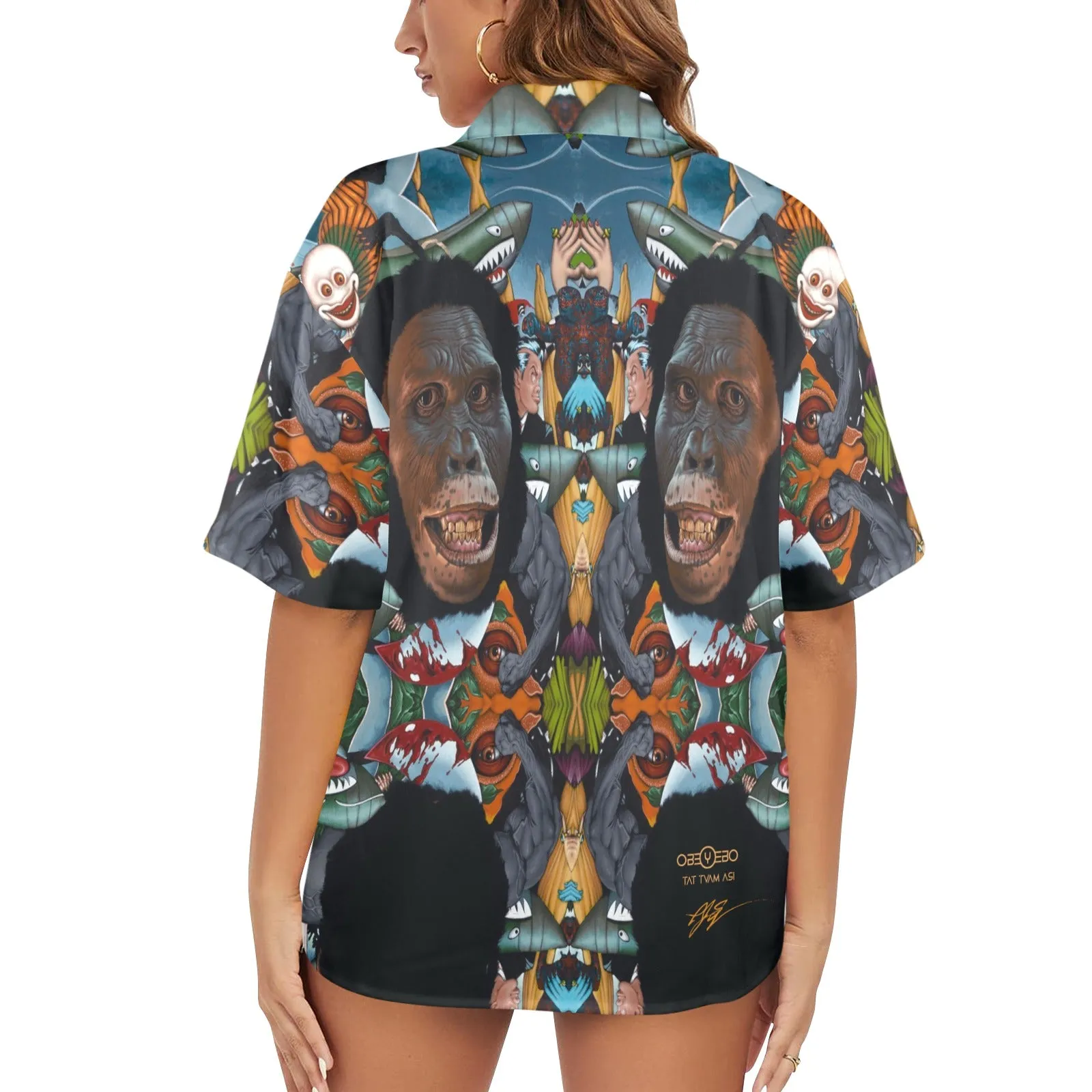 Selfie Women's Hawaiian Shirt