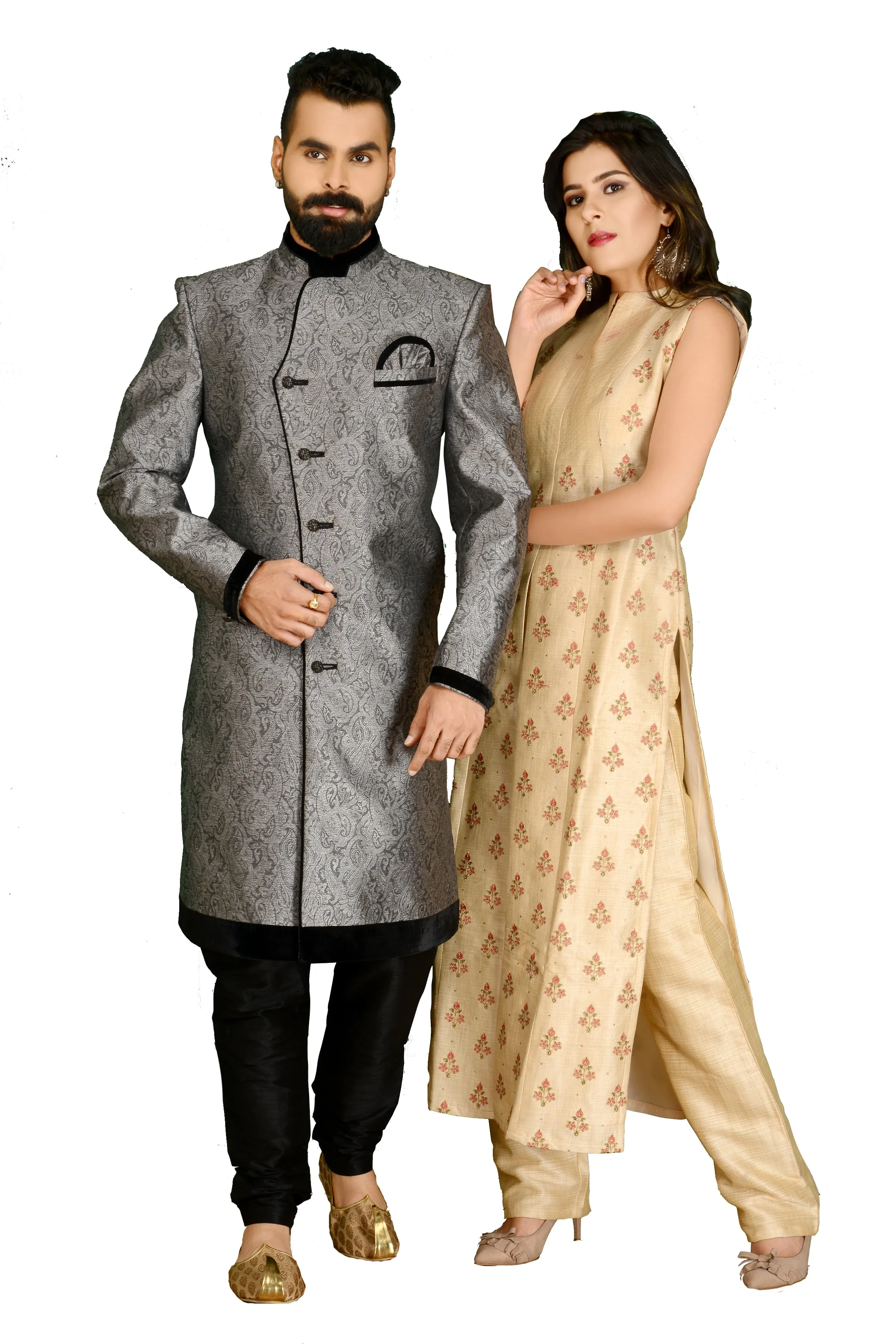 Sherwani (Custom Tailored) - (D.No.-1156)