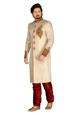 Sherwani (Custom Tailored) - (D.No.-1163)