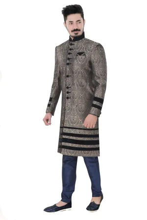 Sherwani (Custom Tailored) - (D.No.-1193)