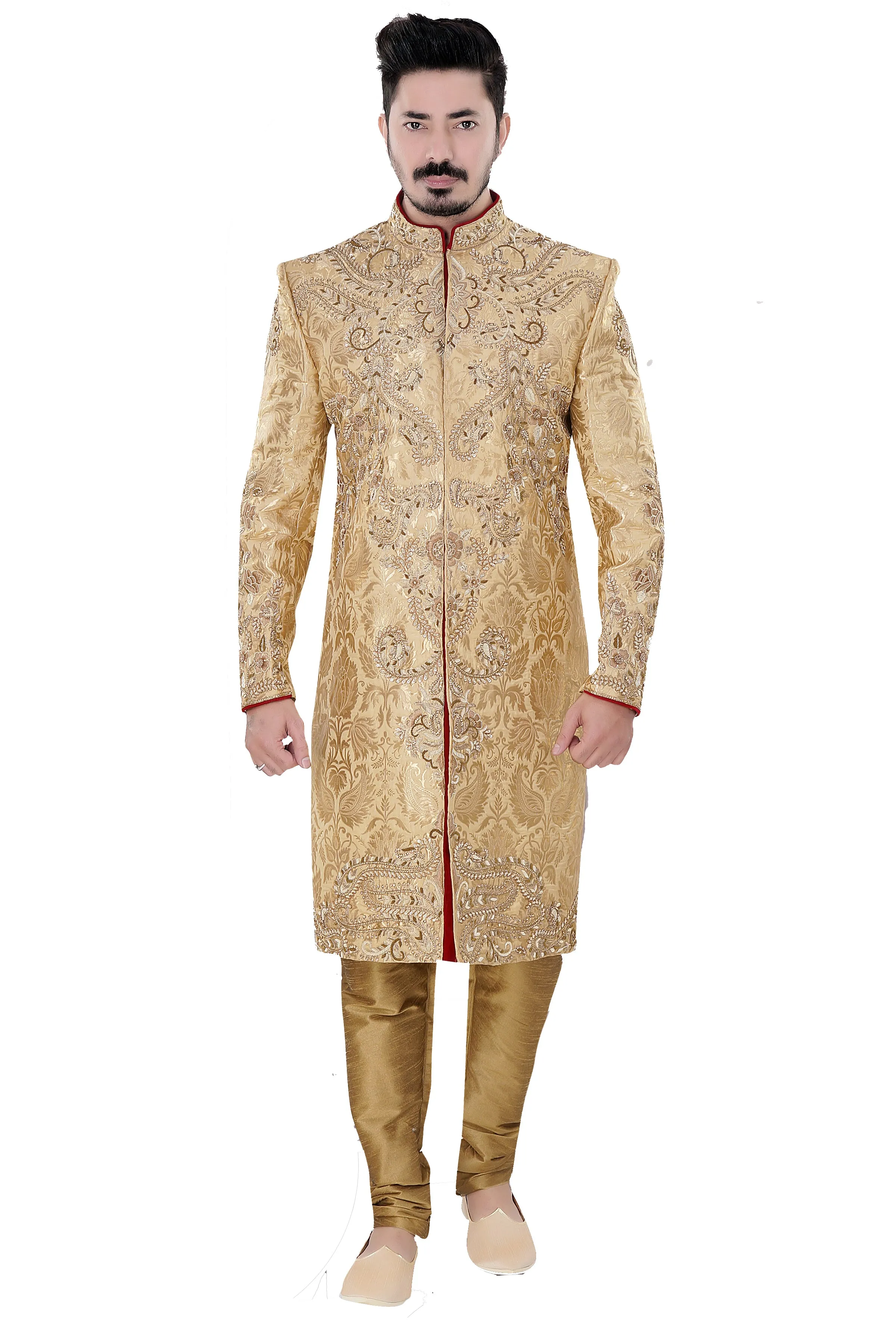 Sherwani (Custom Tailored) - (D.No.-1215)