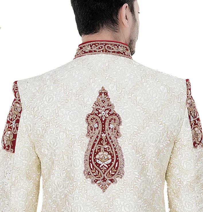Sherwani (Custom Tailored) - (D.No.-1222)