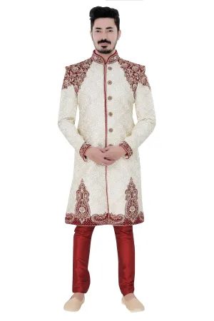 Sherwani (Custom Tailored) - (D.No.-1222)