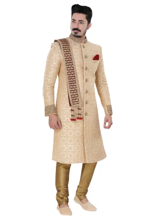 Sherwani (Custom Tailored) - (D.No.-1224)