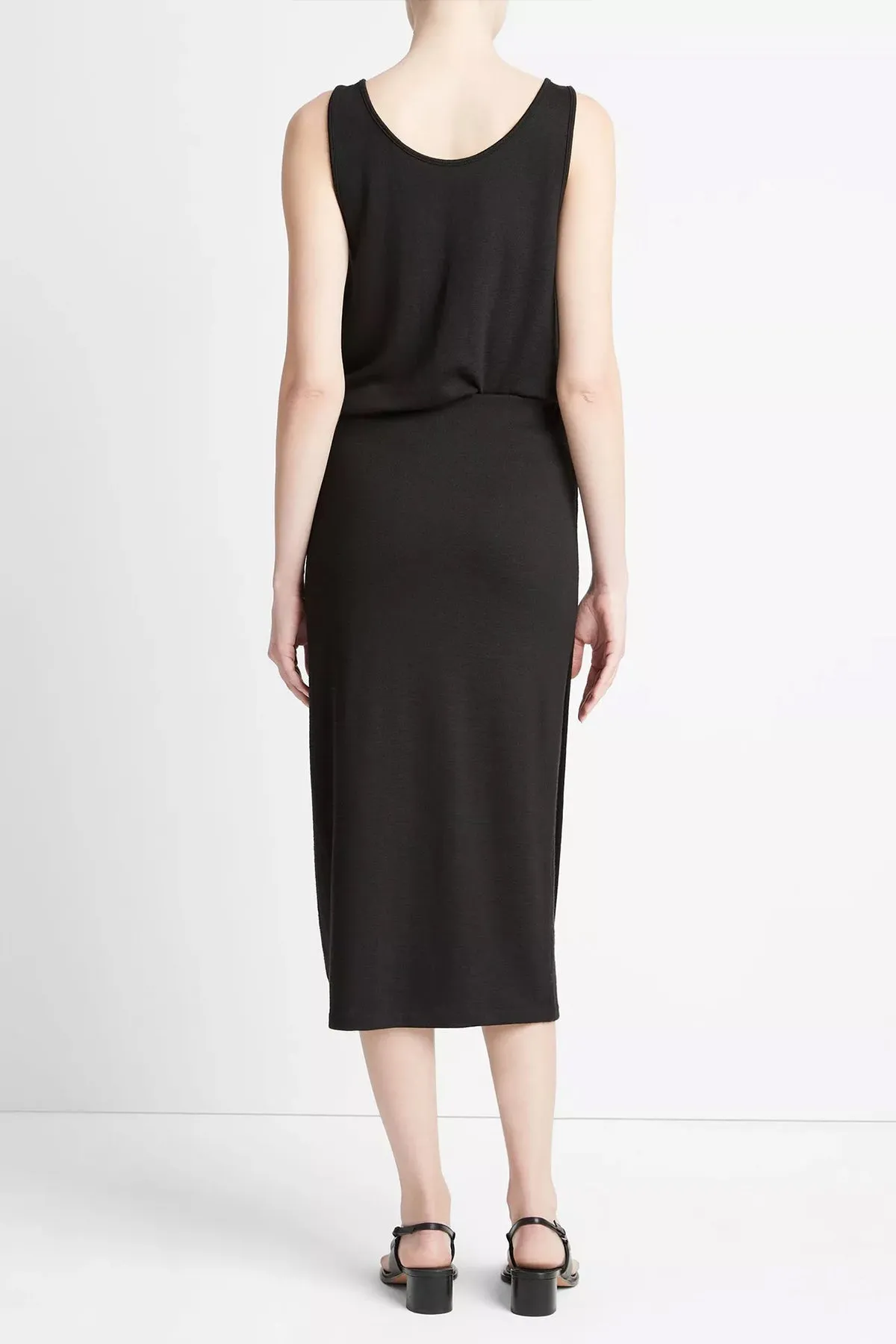 Side-Drape Skirt in Black