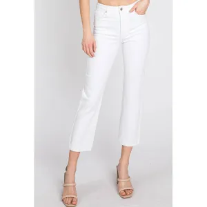 Siena High Rise Clean Straight White