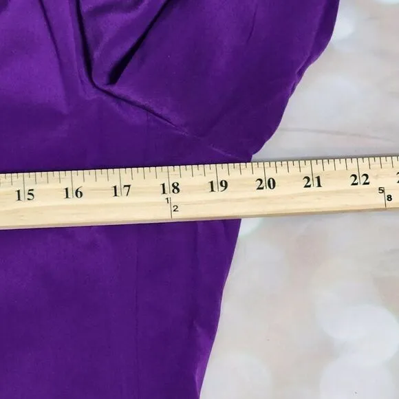 Silk Boutique 100% Purple Blazer with Cropped Vest, Women's 10 NWT