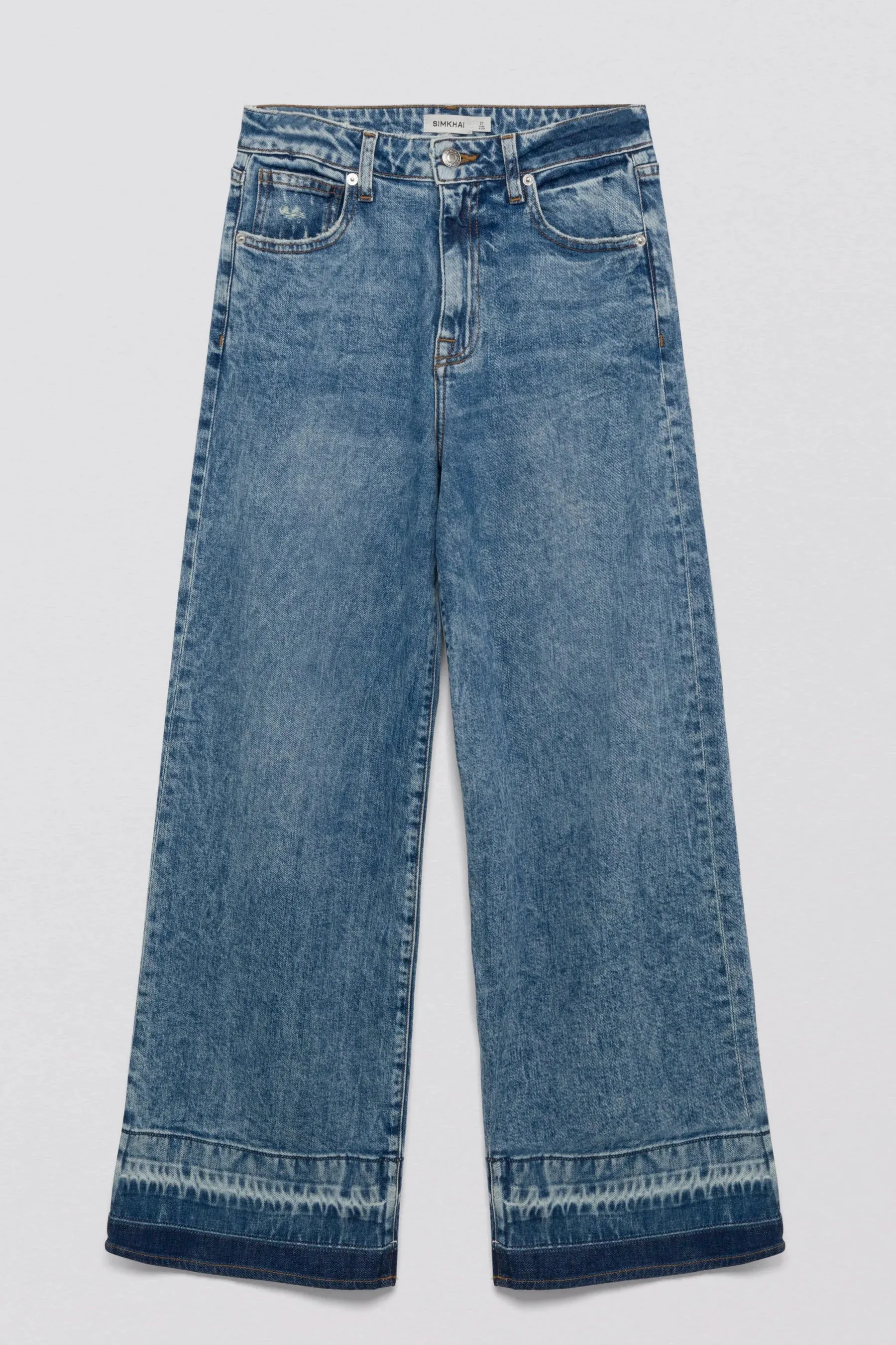 SIMKHAI Jude Mid-Rise Wide Leg Jean
