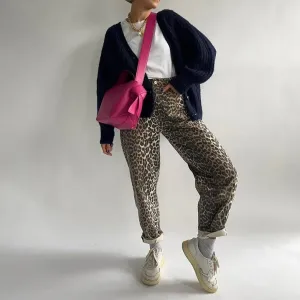 Sione - Leopard print Pants for Women