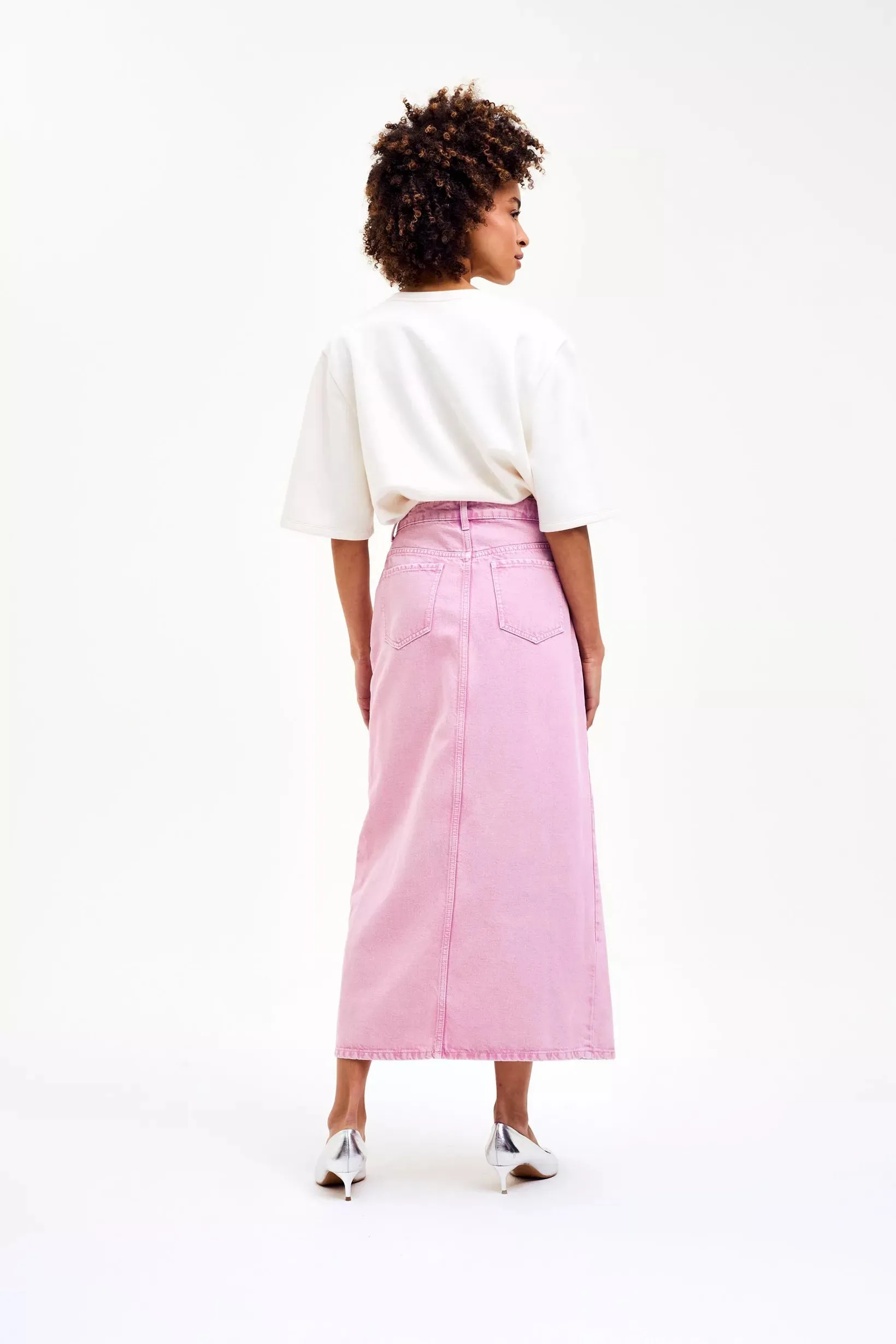Sketchy Midi Rok Paars