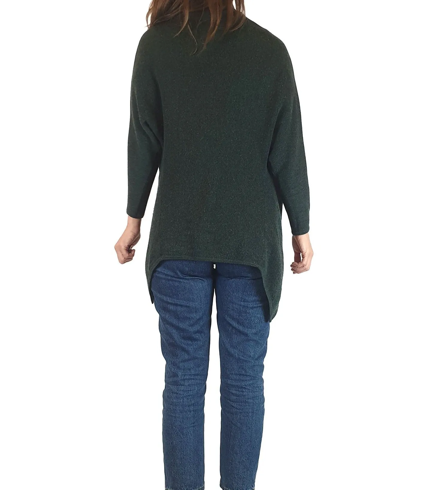 Skin & Threads green 100% extra fine merino wool cardigan size 1 (note: some pilling)