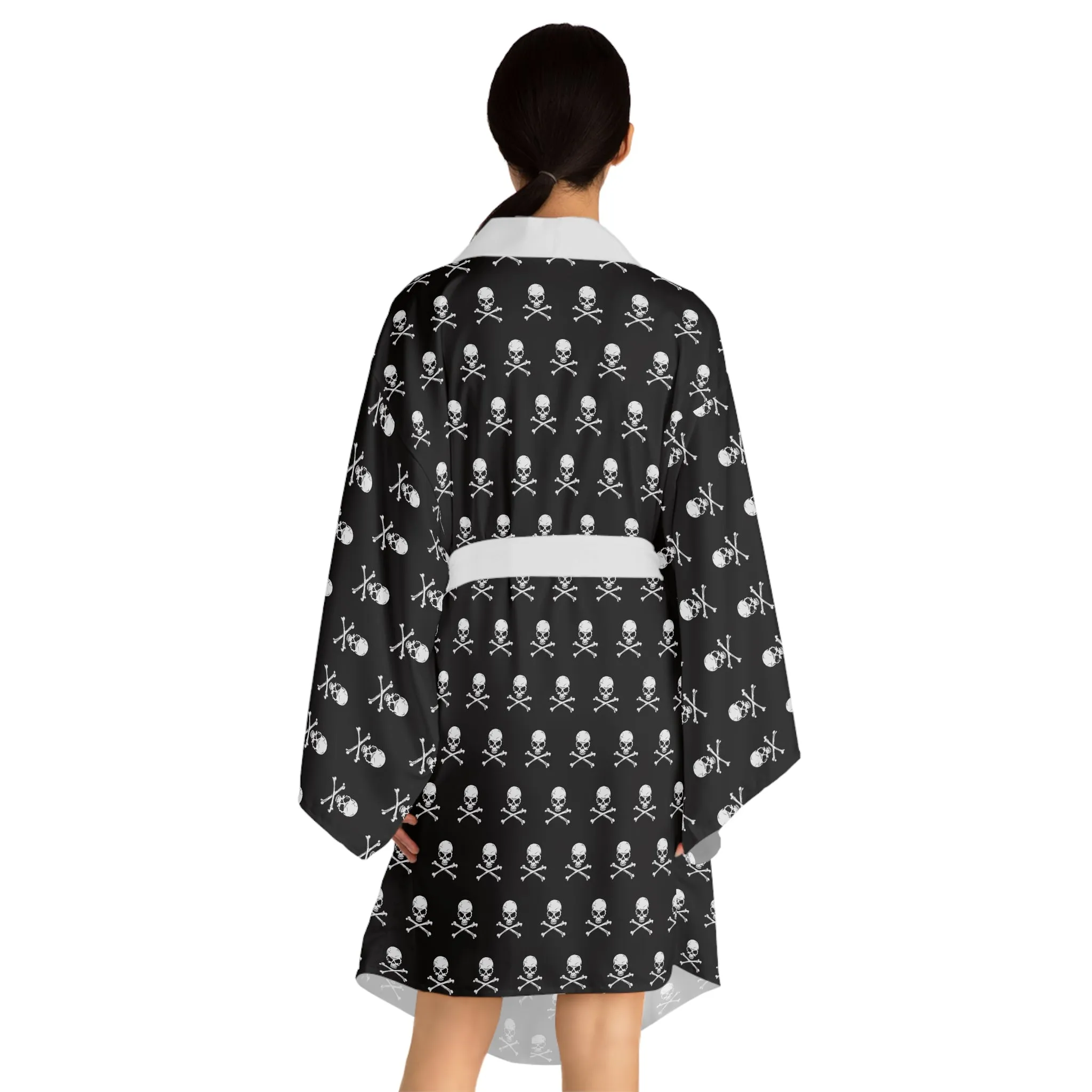 Skull & Crossbones Kimono Robe