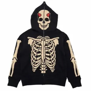 Skull Loose Hoodie