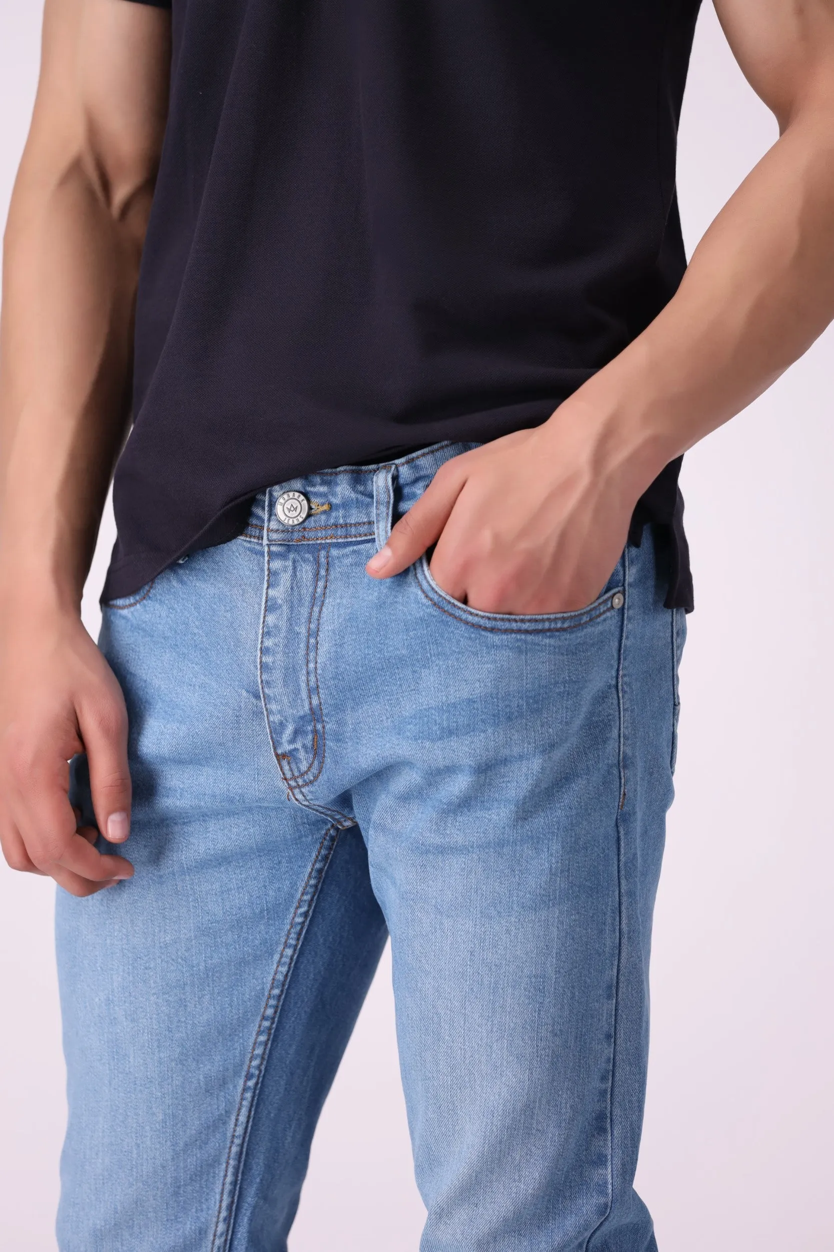 Sky Blue Slim Fit Jeans