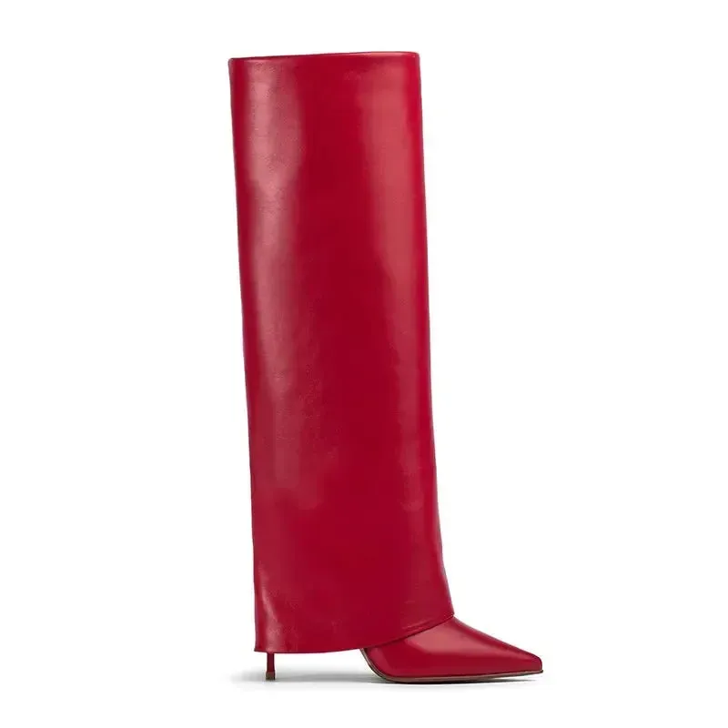 Sleek Stiletto Knee-High Boots
